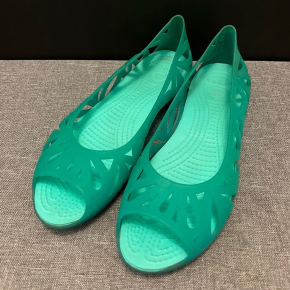 Crocs Adrina Open Toe Slip-On Jelly Flats in size 8 - Picture 1 of 4